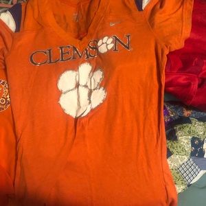 Small and medium Clemson shirts